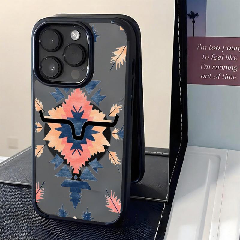 Tribal Southwestern Feather Phone Case， Boho Native American Style for iPhone 17 16 15 14 13 12 11 Plus Pro Max. A8