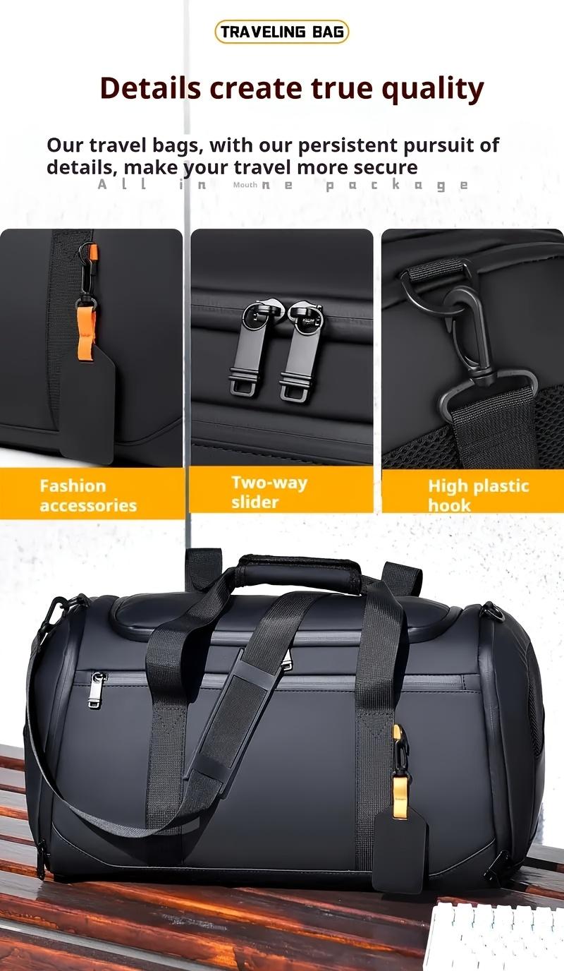 [Sports Fitness Tote] 2025 New Large Capacity Travel Tote Bag, Big Handbag, Men'S Hand-Twist Bag, , Unisex Sports Fitness Bag, Spacious Interior And Stylish Design, Suitable for Gym, Sports, And Outdoor Adventures - Casual Style