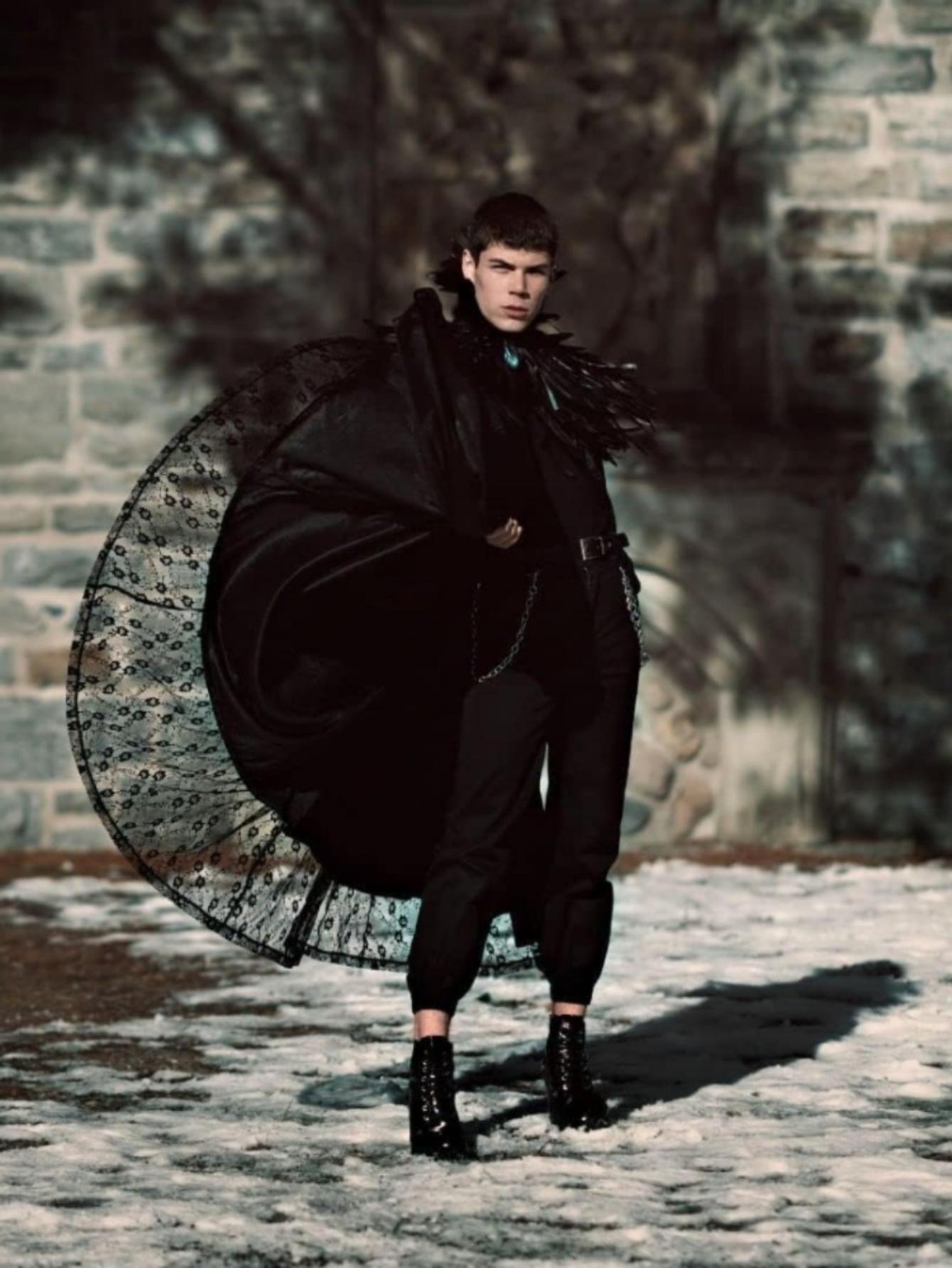 Black Witch Feather Collar Maleficent Crow Shawl Costume Halloween Swan Wings Accessories Women's Cloak Womenswear Clothing