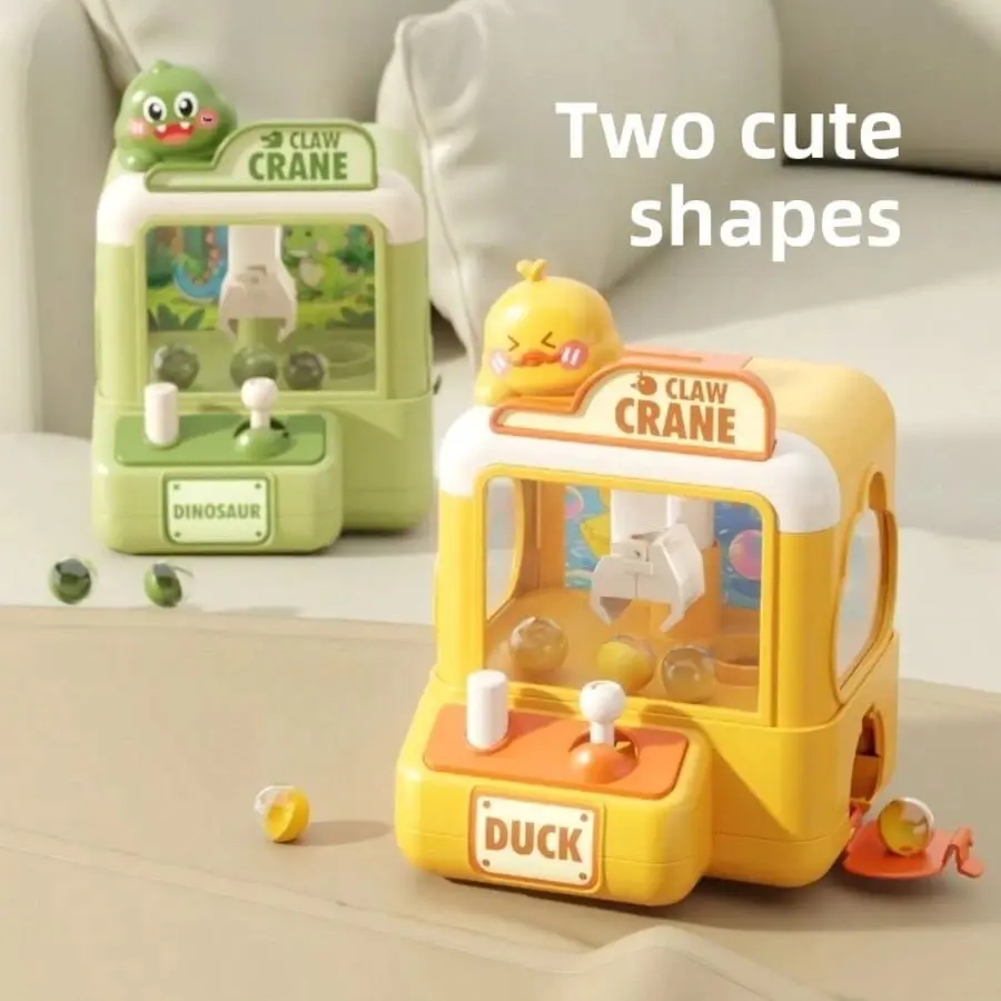 Cartoon Claw Machine Toy, Cute Dinosaur, Funny Duck, Capybara Mini Claw, Stress Relief, Hand-Eye Coordination, Gift for All Ages