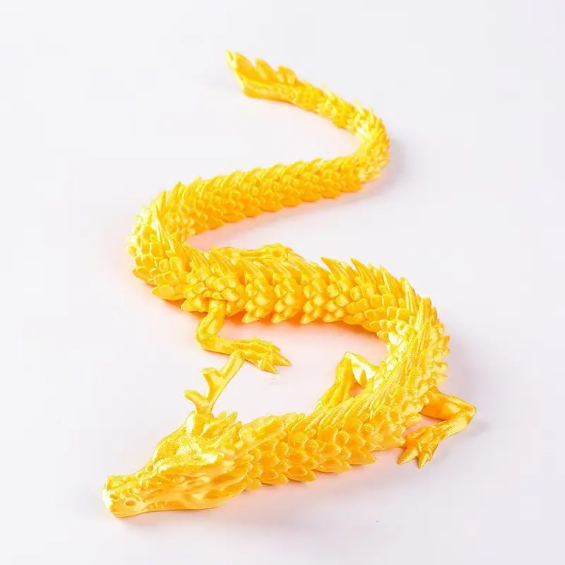 Printed Dragon China Dragon Craft Ornament Handmade Replica God Dragon Jointable Creative Model Toy Dragon Egg