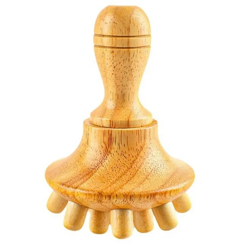 Wood massager, handmade wood therapy massage tool Body Care. Relieves physical fatigue, boosts blood circulation, eases muscle tension and soothes soreness.