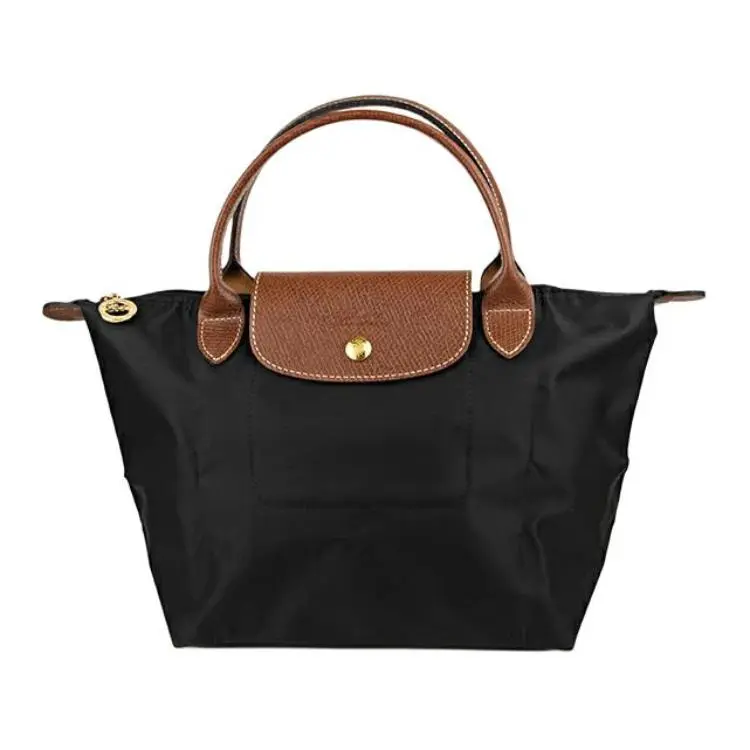Longchamp Le Pliage 23 Small Handbag for Women, Foldable Nylon Tote in Black