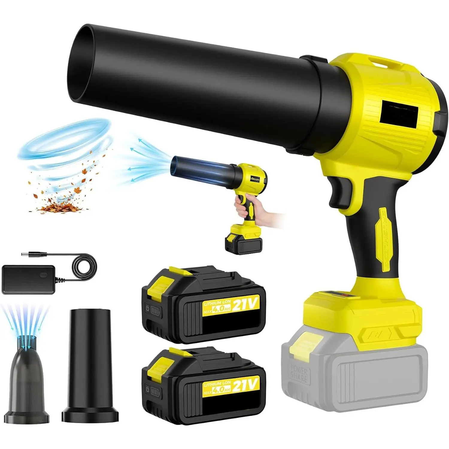 Turbo- Jet Blower Small Leaf Vacuum Cordless with  & Charger