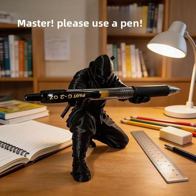 3D Printed Ninja Pen Holder, Creative Samurai Desk Organizer, Funny Office Pen Stand, Gift for Students 3D Printed Ninja Pen Holder, Creative Samurai Desk Organizer, Funny Office Pen Stand, Gift for Students