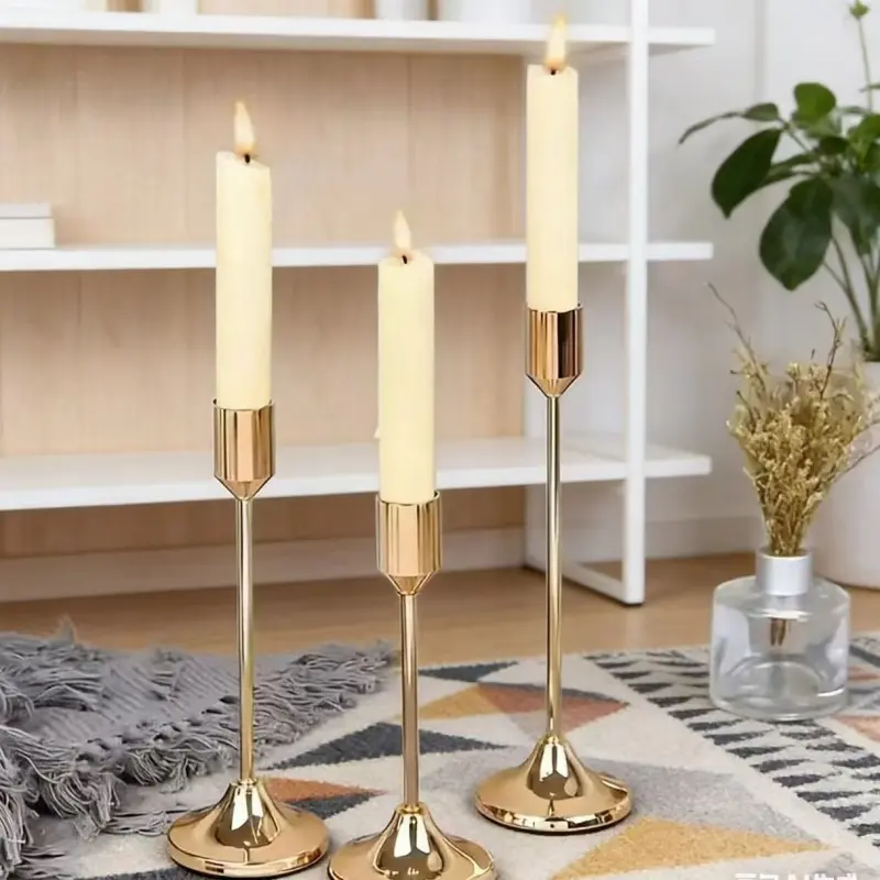 European-style minimalist bell candle holder, metal candle holder, home, hotel, wedding decoration ornament, candle holder for creating ambiance, tabletop decoration, Candle Holders For Table Centerpiece