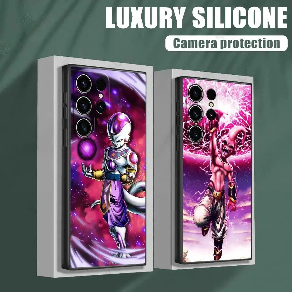 Anime Frieza Majin Buu Wireless Phone Case with Camera Guard, High-Res Print, PC+TPU for iOS/Android Devices: Samsung Galaxy S26 S25 S24 S23 S22 Ultra 5G S21 FE, iPhone 17 17Air Plus Pro Promax 16 15 14 13 12 11 Cover
