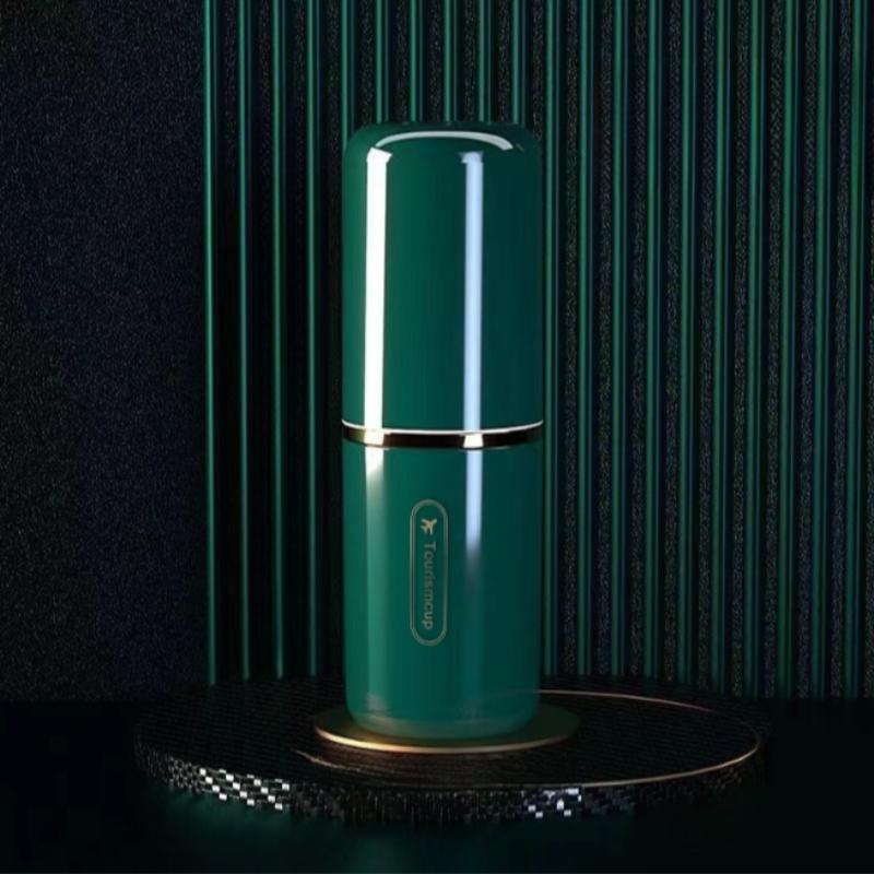 Portable Travel Toothbrush & Toothpaste Set, Includes Brush, Paste, Mouthwash Cup, Lightweight No Odor, Perfect Holiday Gift