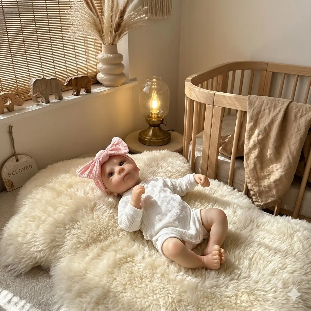 Realistic Baby Doll, Lifelike Newborn Puppet, Perfect Gift for Kids Aged 3+, Ideal for Birthday, Halloween, Thanksgiving, Christmas