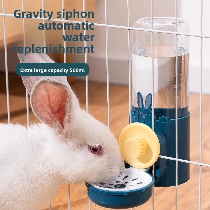 Hanging Rabbit Water Dispenser, No‑wet‑mouth Hanging Water Bottle for Hamsters, Cage‑mounted Drinking and Water‑feeding Device, Small Pet Supplies