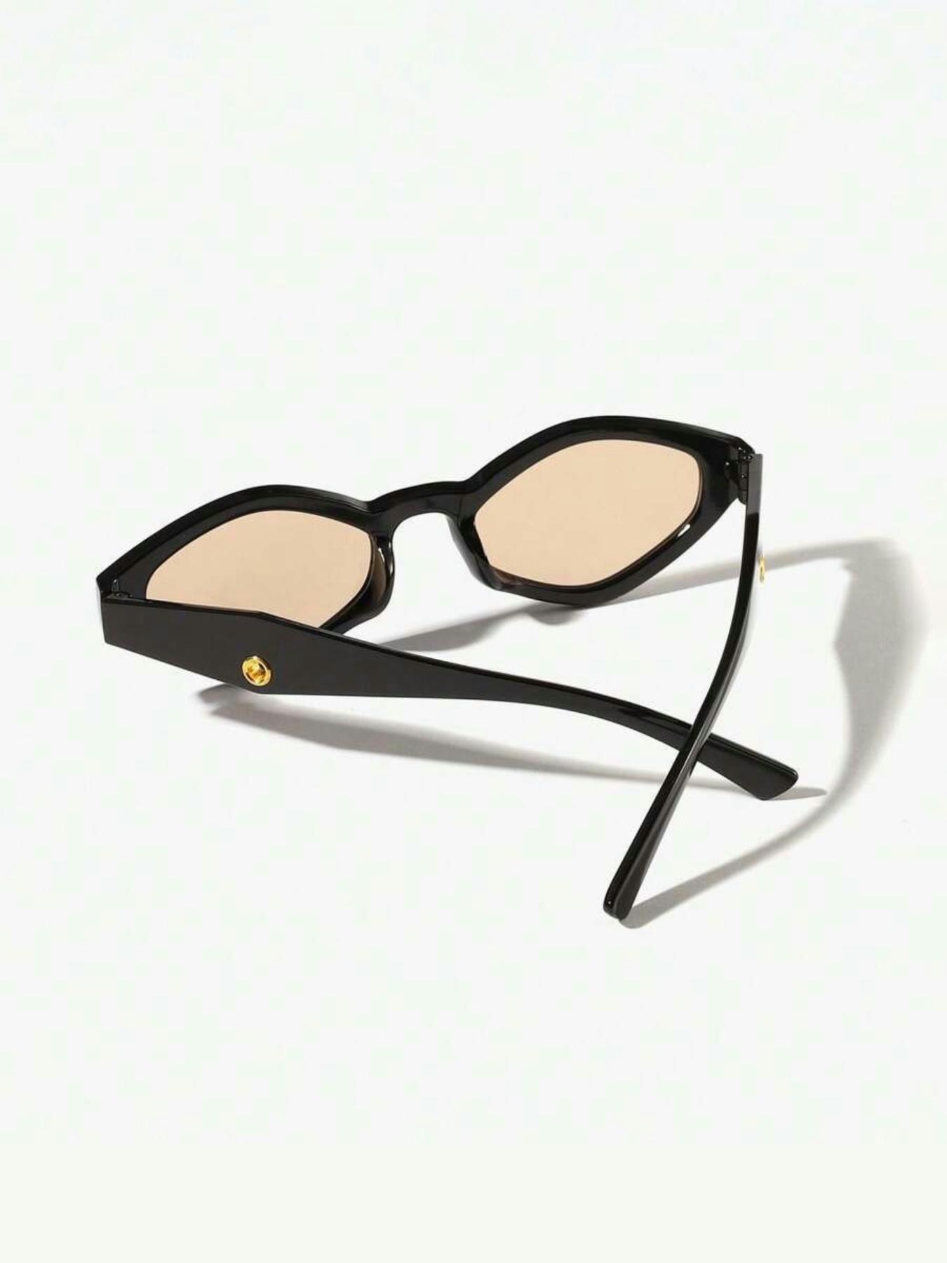 Women's Fashionable Plain Color Sunglasses, Trendy Casual Full Rim Sunglasses for Everyday Use, Fashion Accessories for Outdoor Activities, High Quality Sunglasses