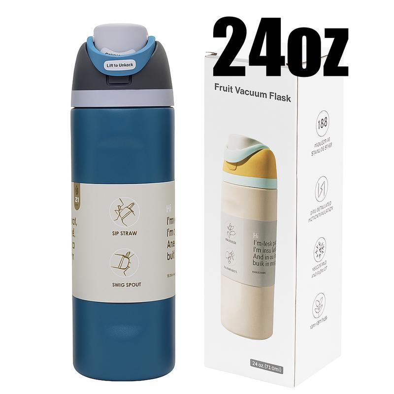 19/24/32oz Vacuum Insulated Thermal Tumbler with Flip Lid, Keeps Drinks Hot 12H/Cold 24H, Leakproof Travel Coffee Mug for Home or Office Desk, Insulated Cup for Indoor Use, Reusable Thermal Mug, Vacuum Flasks, Great Gift for Women, Men and Friends