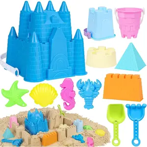 Beach Toys Sand Toys for Kids, Sand Castle Toys with Castle Bucket, Sand Molds, Shovel and Rake, Sandbox Toy for Toddlers 1-3 4 5 6 7 8 9 10 12, Beach Summer Accessories for Kidsfidget toys