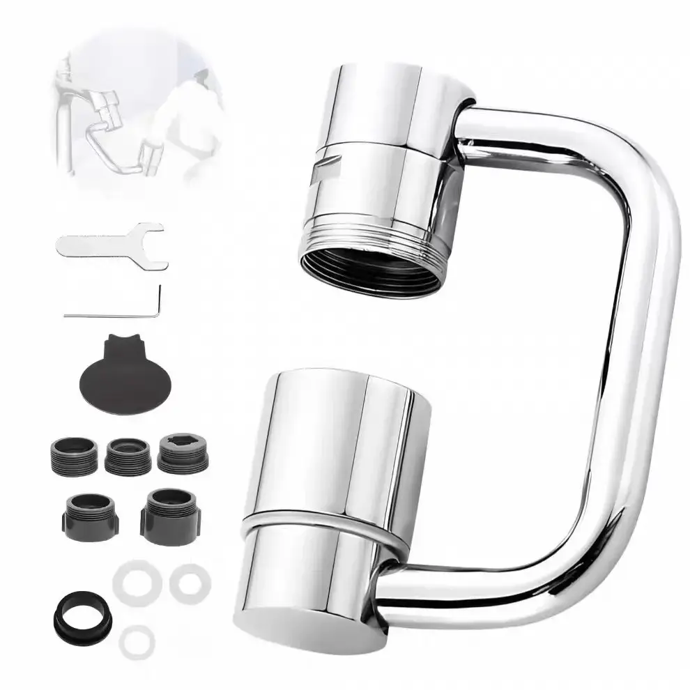 Universal Swivel Faucet Adapter for Kitchen & Bathroom Sinks, mechanically