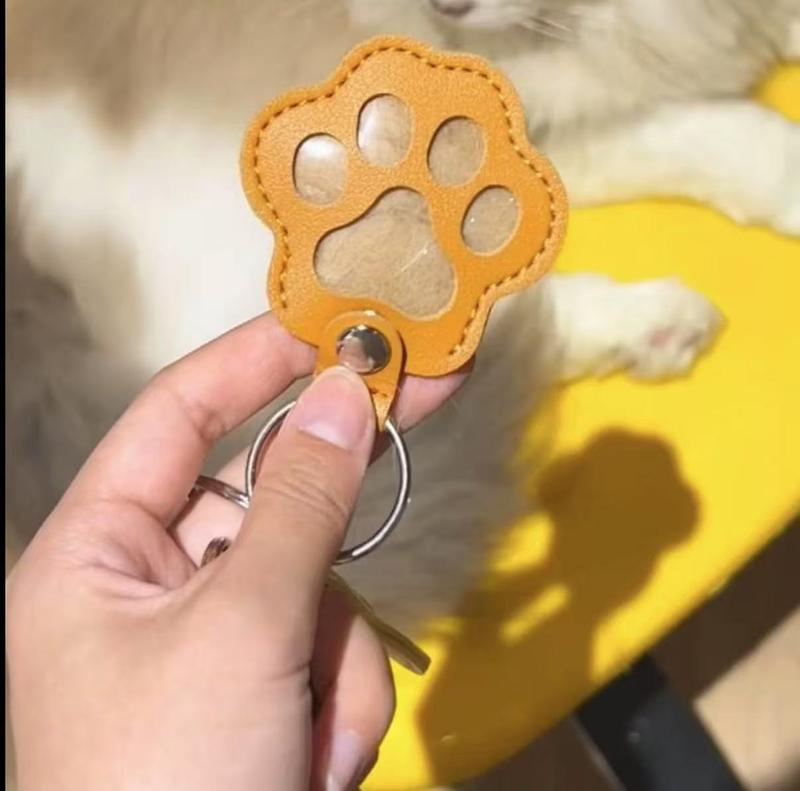 5 pack-Cat and dog hair keychain hanger creative pet cat and dog hair decoration for pet owners to collect and commemorate.