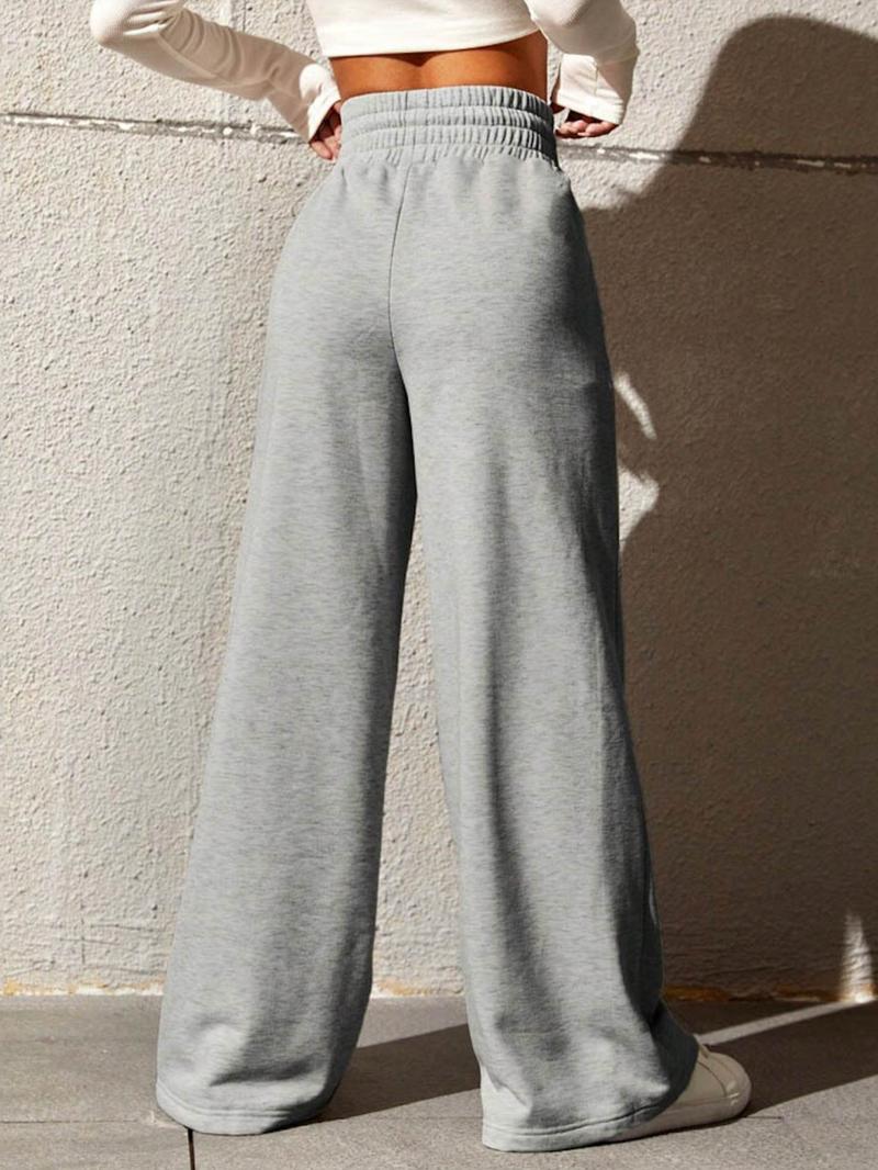 Women's High Waist Elastic Loose Wide Leg Pants, Casual Daily Wear, Comfortable Stretch Fabric, Versatile Fashion for All Seasons, Casual Streetwear Pants