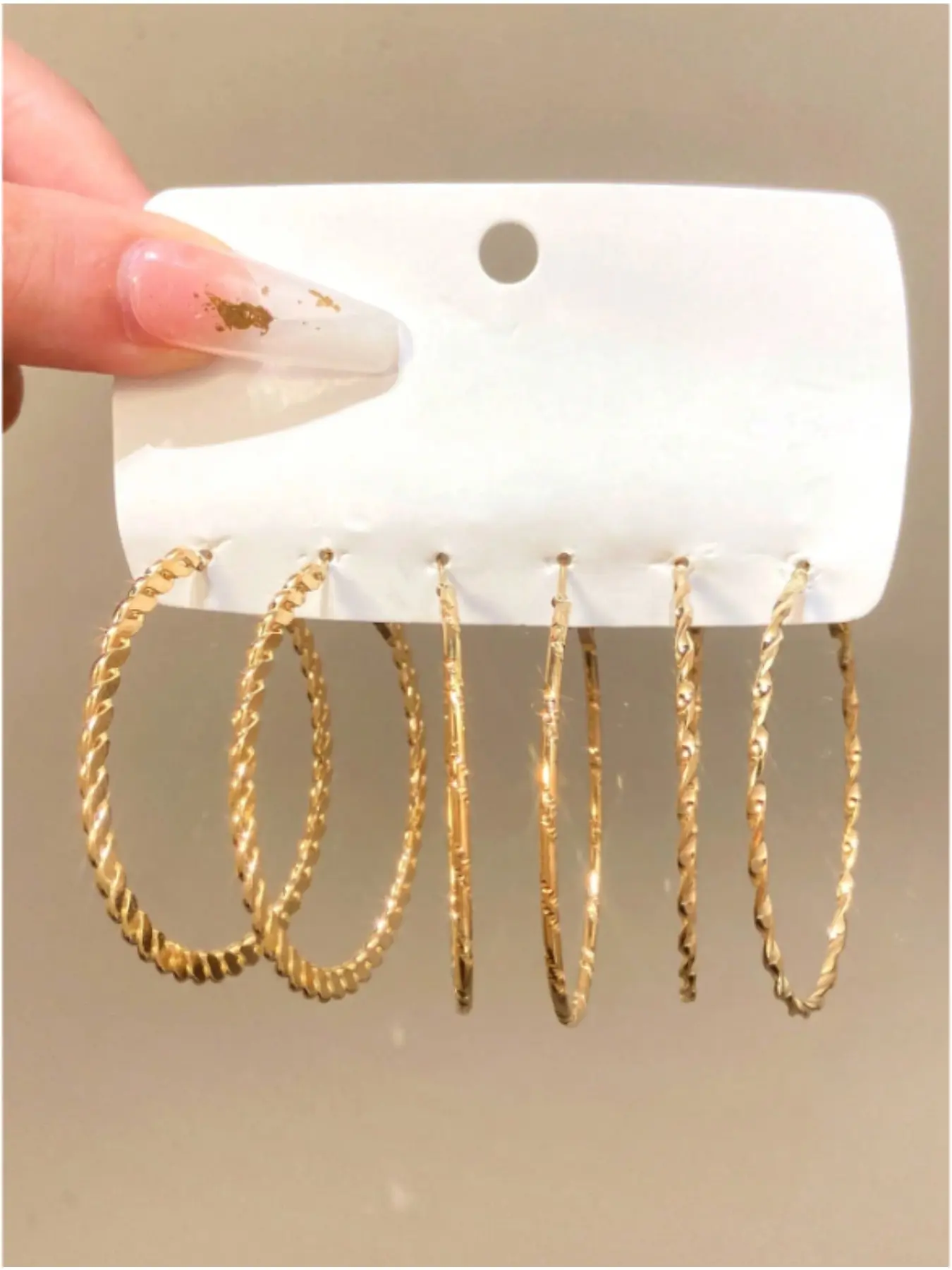 Gold Oversized Circle Earrings, Anti-allergy Waterproof Metal, Elegant Statement Earrings As Gift For Wife Girlfriend