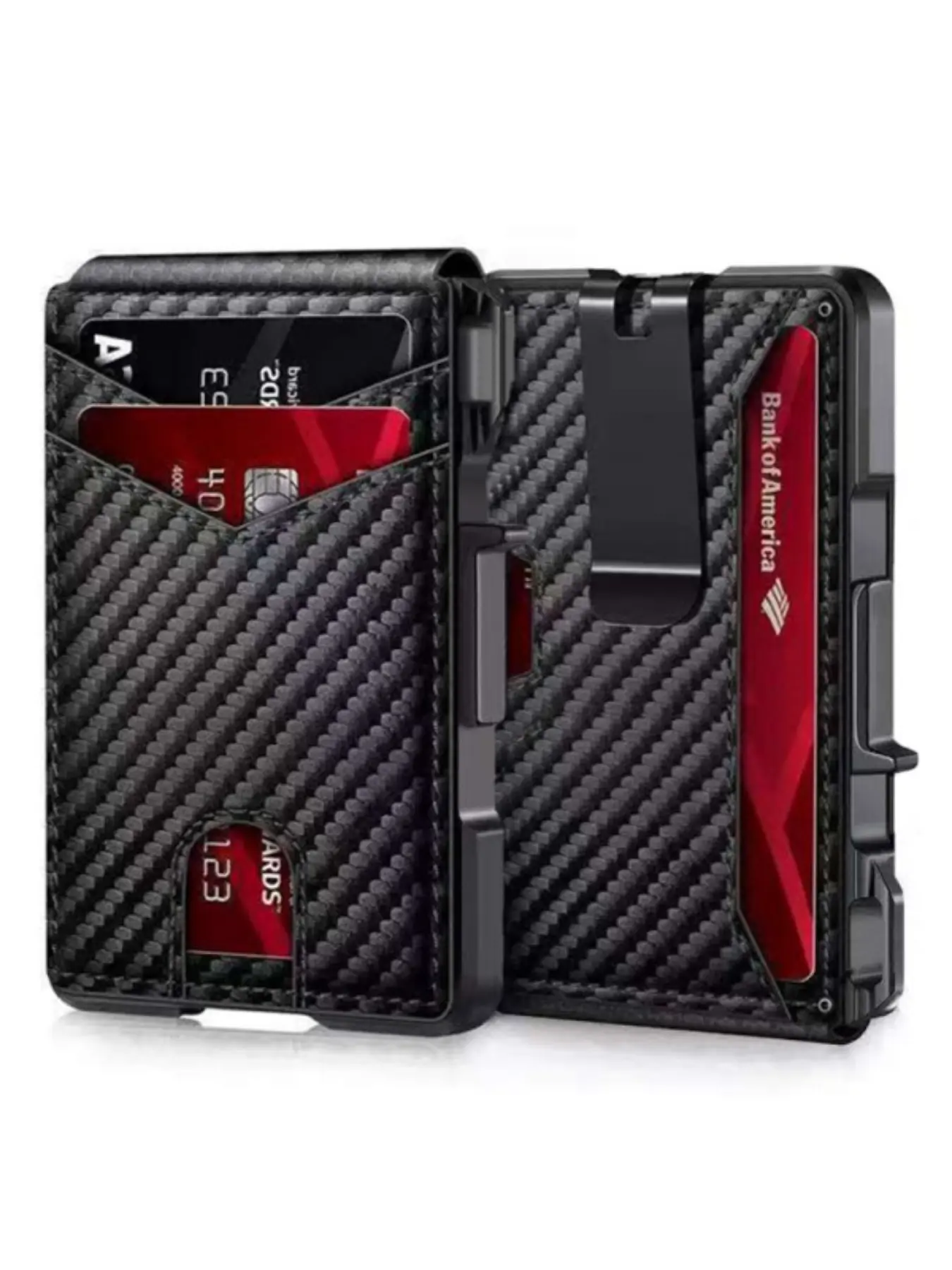Men Wallet Business Rfid Blocking Pouch, Rfid Blocking Wallets, Men's Wallet, Card Holder, Pocket Wallet with Card Slots, Trendy Slim Card Holder Wallet  Minimalist Leather Wallet Front Pocket with Money Clip
