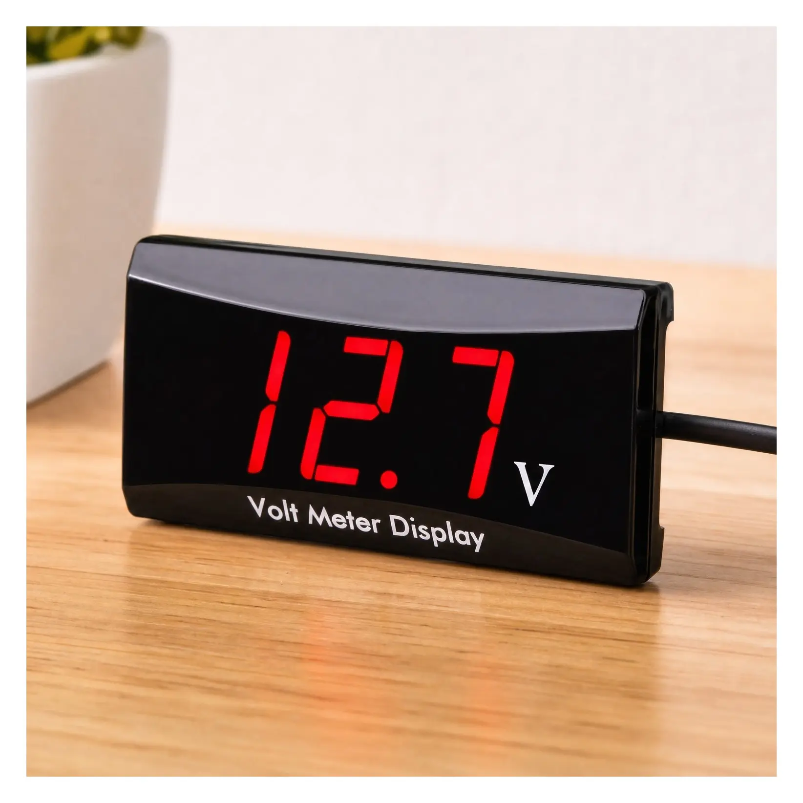 DC 12V Digital LED Voltmeter Voltage Gauge for Car Motorcycle RedGift