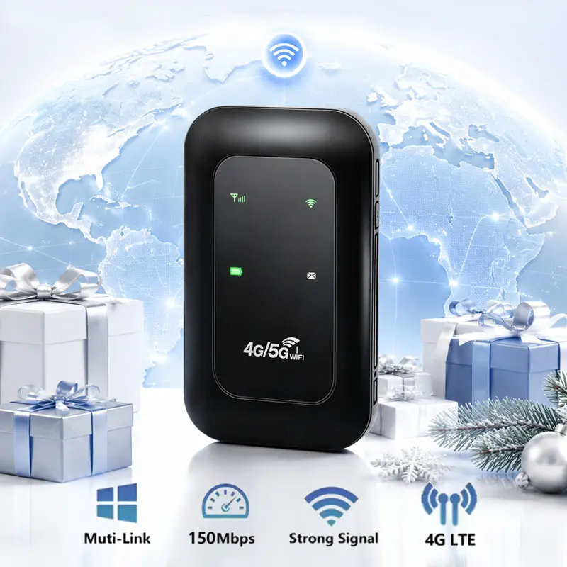 2026 Upgraded 5G/4G LTE Mobile Hotspot, Dual Band(5G/4G) Mobile WiFi,150Mbps High Speed, Portable WiFi Hotspot for Travel,Business,RV,Cruise,Supports 10+Devices, Hotspot Device