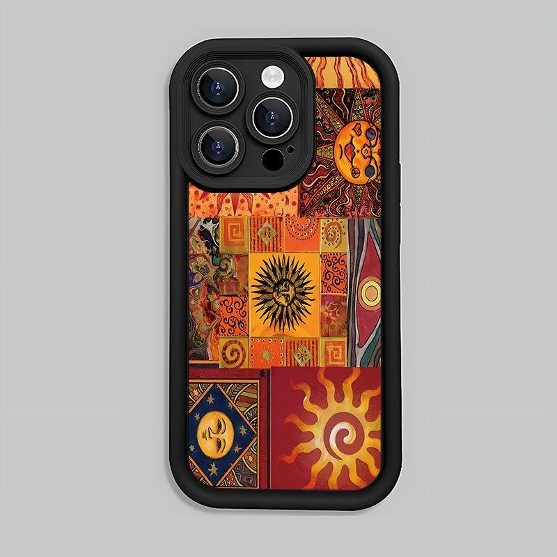 Phone case: Angel Eyes Soft Groove Luxury Thickened Anti Fall Panthera Pardus Phone Case with Sun Pattern UV Printing Matte Phone Cover 360 Degree Full Protection for iPhone 17 E Air Pro ProMax iPhone16 15 14 Plus 13 12 Mini 11 X XS XR