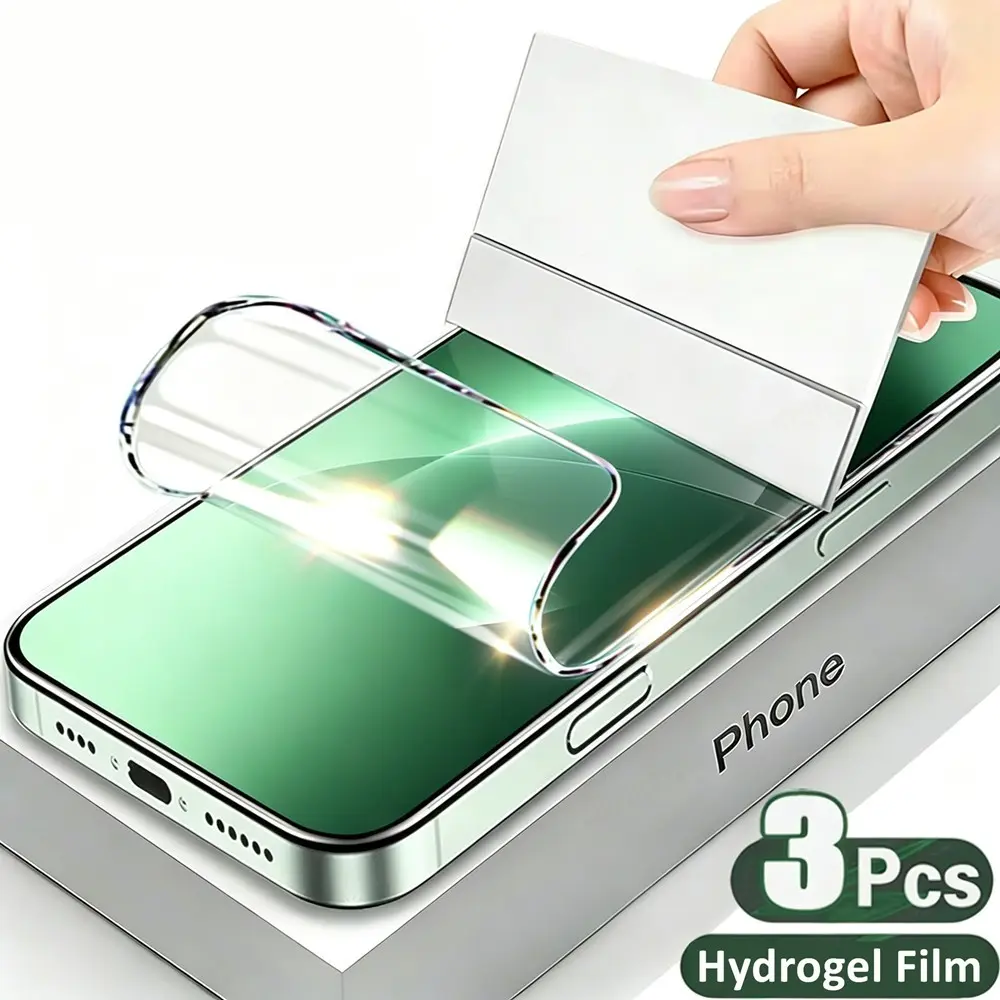 3Pcs HD Hydrogel Film Suitable For Honor Magic 8 Lite 8 Pro 8, Transparent Soft Full Coverage Screen Protector Film Suitable For Huawei Honor Magic 7 7 Pro 7 Lite 6 6 Pro 6 Lite 5 Lite X9c Touch Sensitive Not Glass
