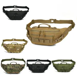 Viral Tactical Waist Bag Fanny Pack | Durable Multi-Pocket Utility Belt for Hiking, Cycling, Travel & Outdoor Sports, Heavy-Duty Nylon Crossbody Bag for Men Women
