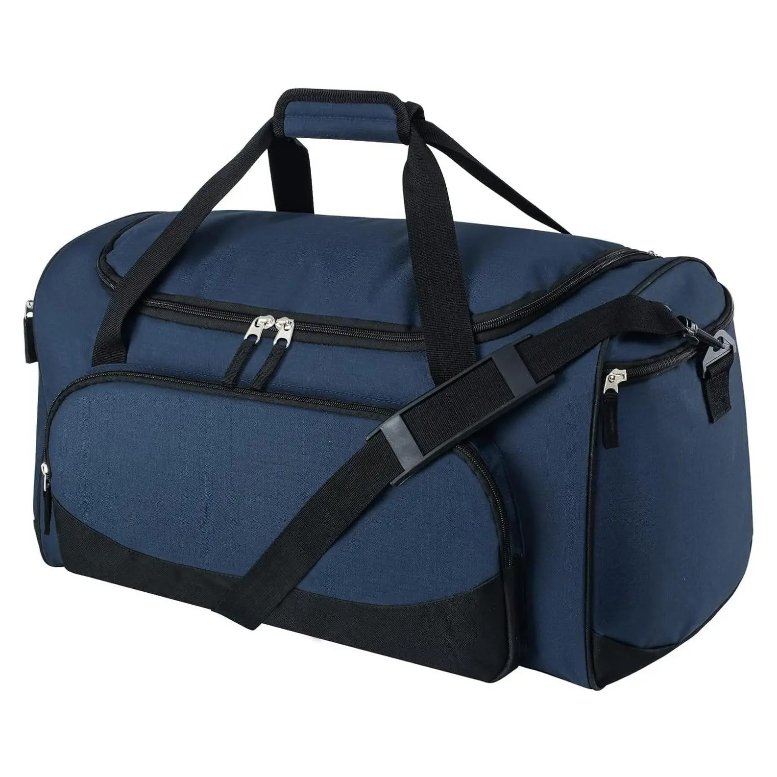 50L Large Travel Duffle Bag for Men & Women, Navy Blue | Durable Carry-On Gym Bag with Multiple Pockets, Adjustable Shoulder Straps, Ideal for Overnight, Weekender, Fitness & SportGift