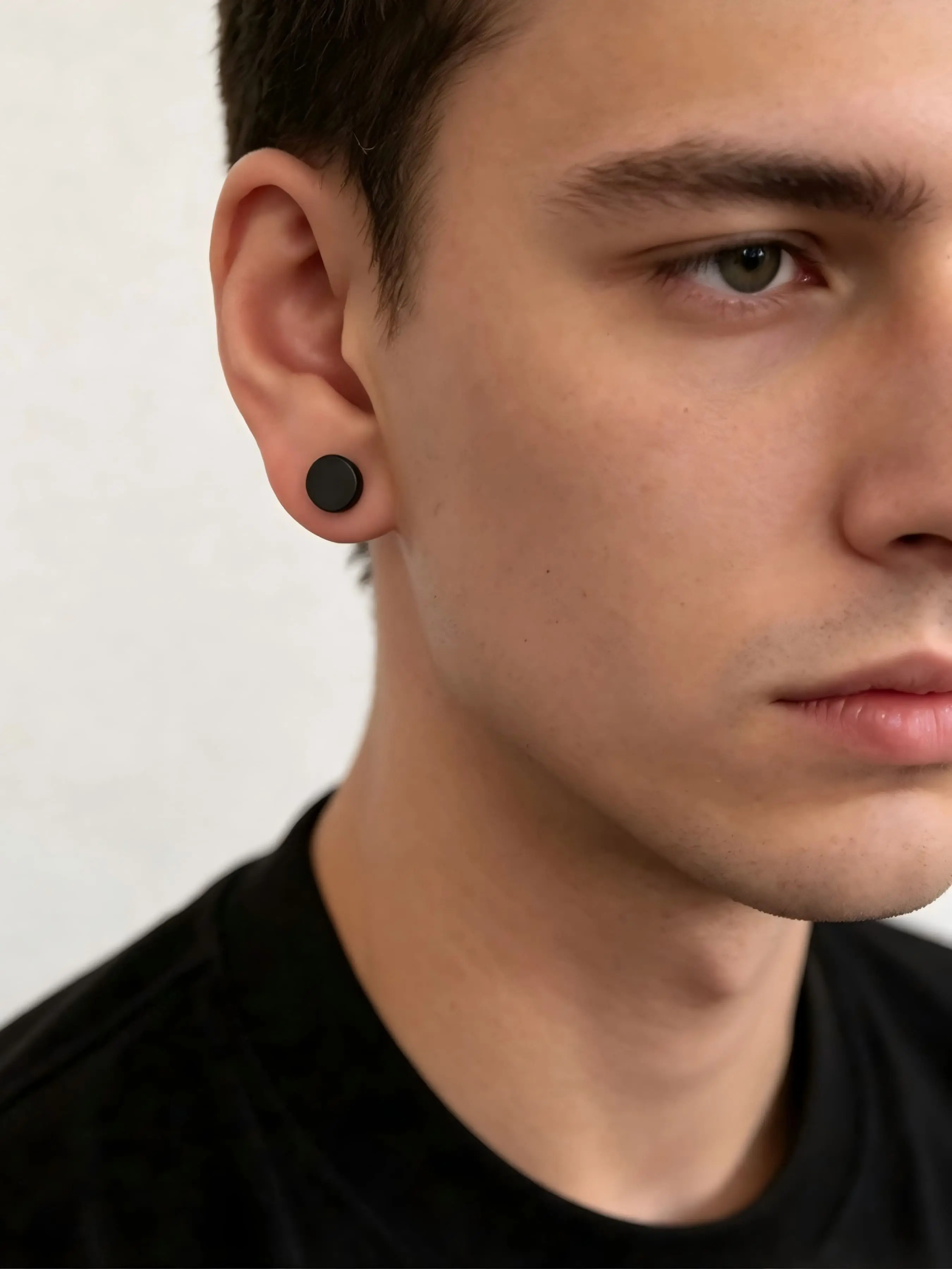 Circular Stainless Steel Ear Cuff, Pain-Free Earring for Men and Women, Trendy Hip-Hop Jewelry, Perfect Gift for All Occasions