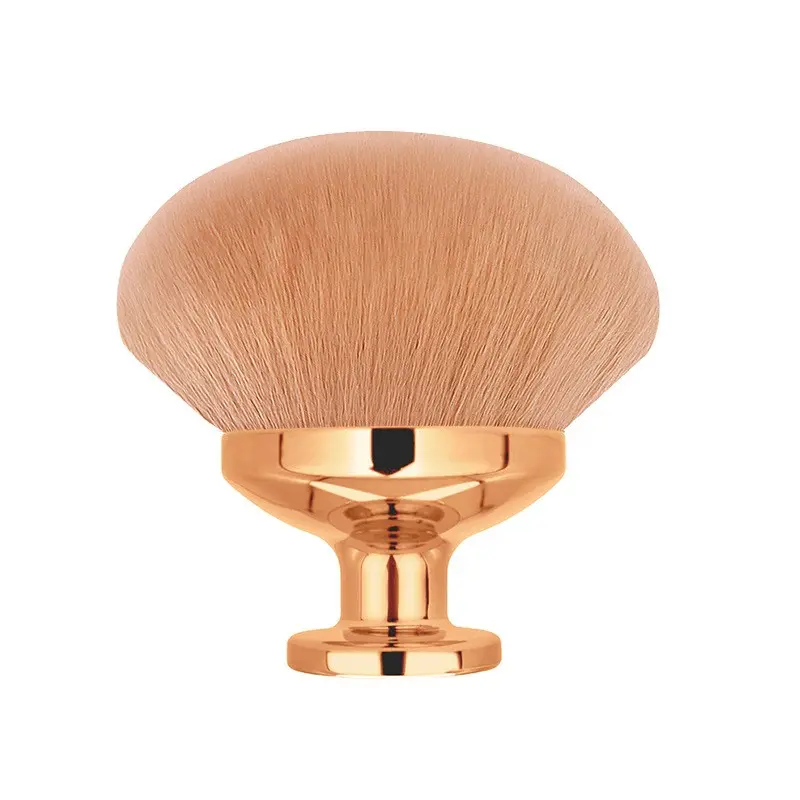 Extra Large Self-Lubricating Body Makeup Brush, Wide Head Cappuccino Bronze Brush, Oval Face & Body Brush, Rose Gold Foundation Brush, Sunscreen Brush