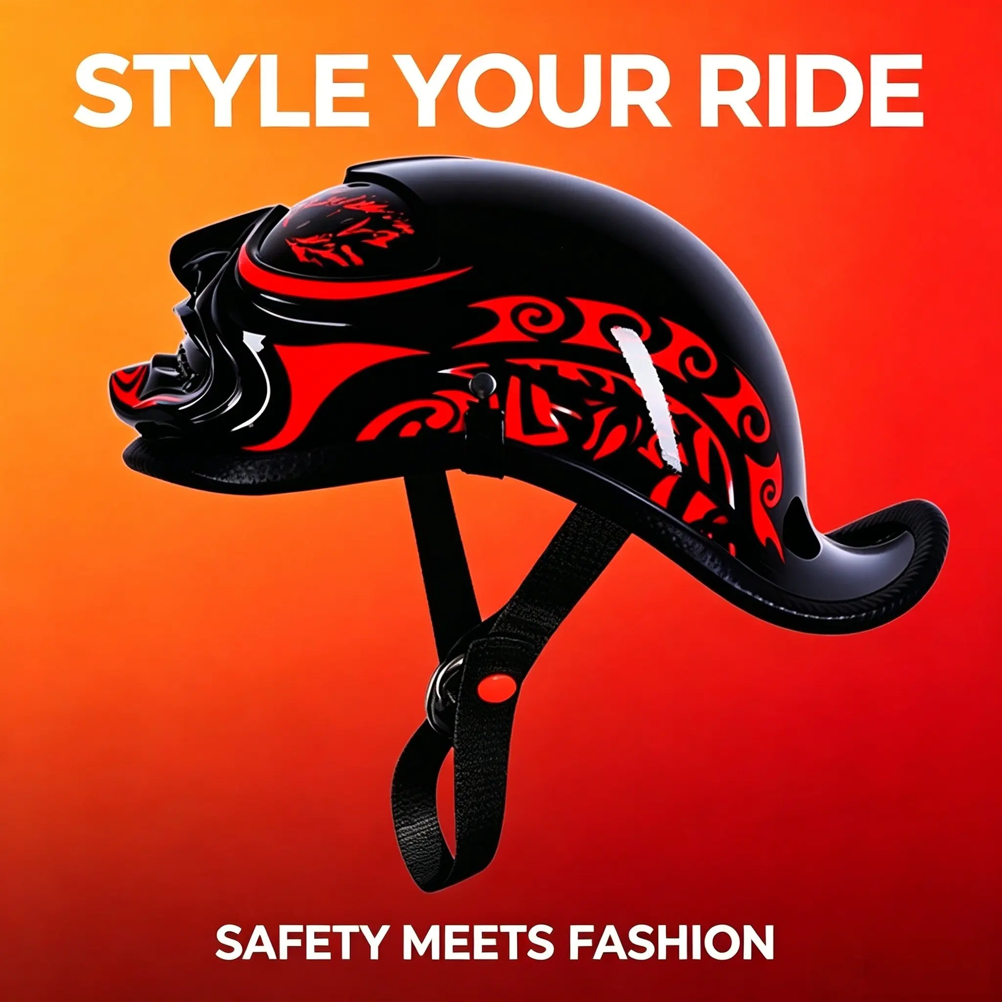 2026 New Half Helmet for Electric Scooter and Motorcycle, Summer Breathable Design, Personalized Riding Gear, Riding Safety Helmet, Stylish and Comfortable
