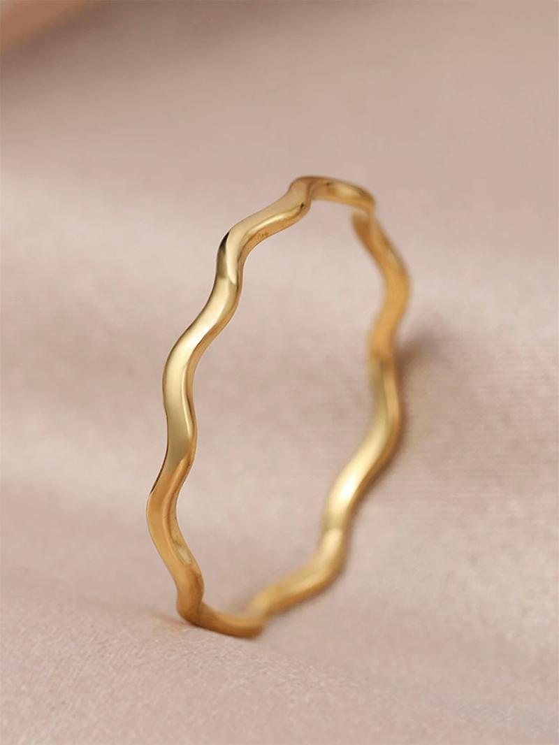 Simple Plain Color Copper Ring, Fashion Accessories for Women, Casual Jewelry for Party, Daily Decor, Trendy All-match & Exquisite Jewelry for Gift, Stackable Rings