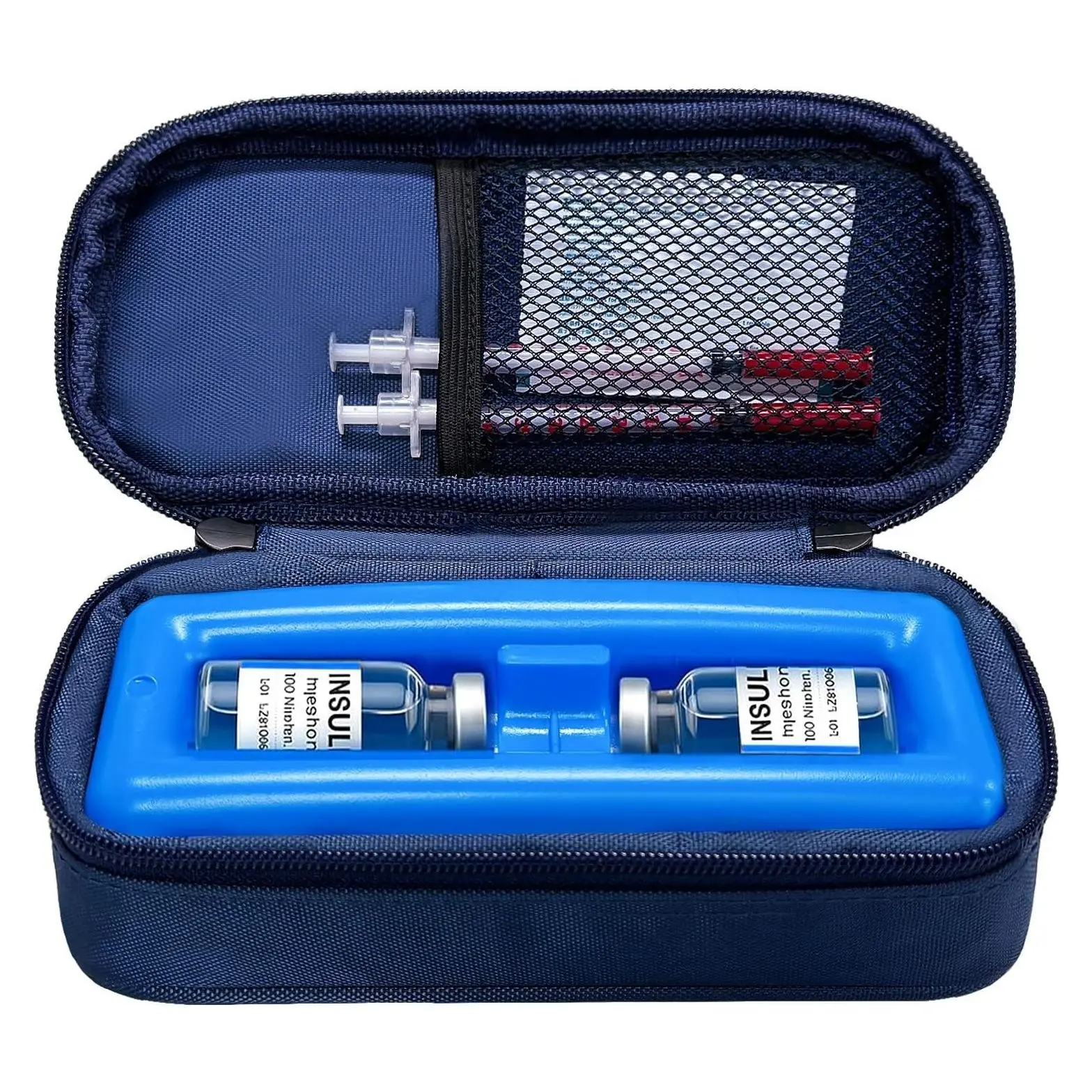 Insulin Cooler Travel Case, TSA Approved Portable Insulated Medication Cooler for Diabetes – Keep Peptide Vials & Medicine Bottles Refrigerated, Small Diabetic Cool BagGift