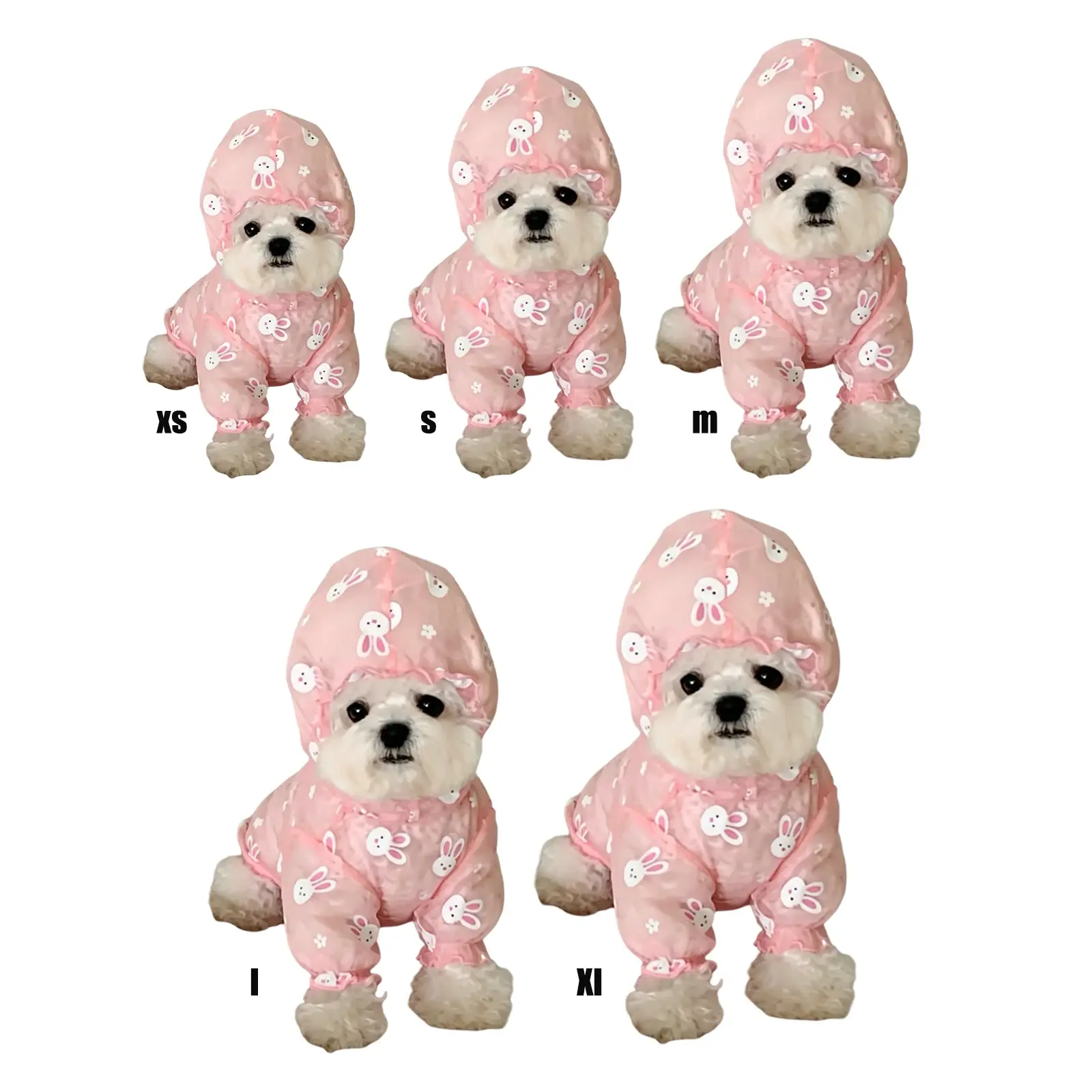 Breathable Mesh Dog Jumpsuit - Anti-Mosquito 4-Legged Puppy Hooded Outfit for Summer Comfort