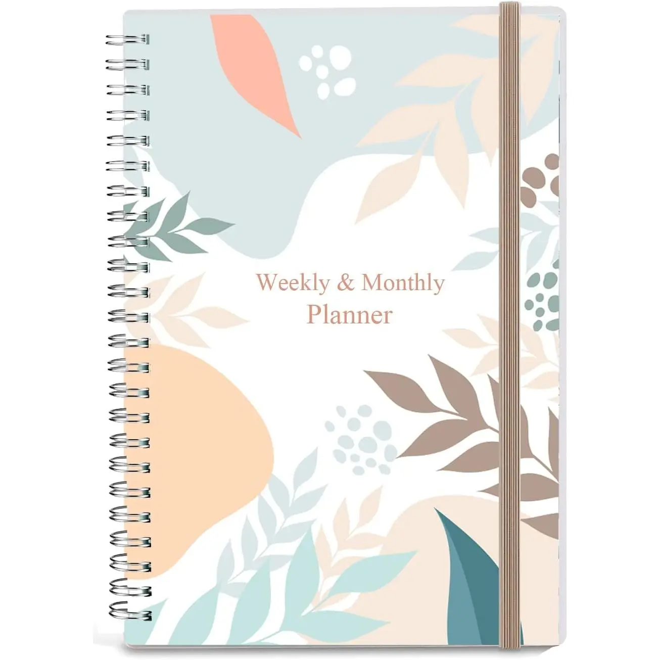 Undated Planner for 2026 or Any Year - Weekly & Monthly Organizer Notebook & Journal to Track Goals, 5.85" x 8.25",  to Organize Your Daily Life, Twig Weekly Monthly Planner Undated