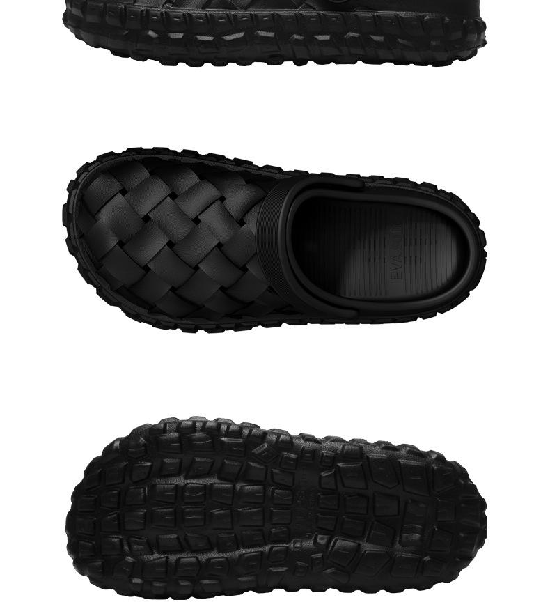 Unisex Woven Clogs for Women, Summer New Super Soft Indoor Outdoor Slippers, Fashion Casual Versatile Couple Garden Shoes arch support clog comfortable mule