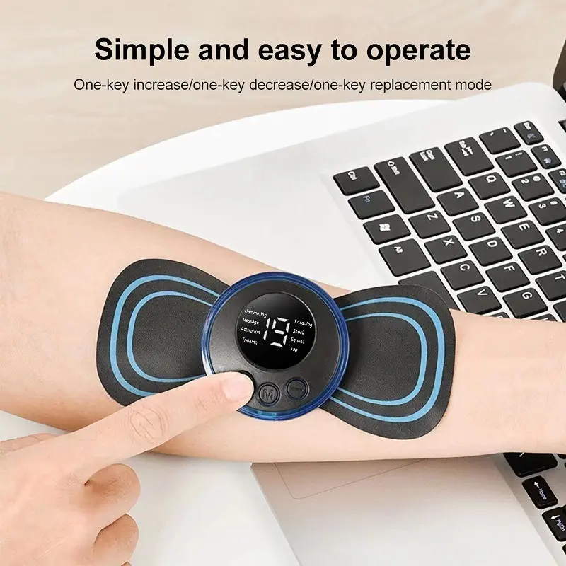 Electric 19 Modes 8 Patterns Neck USB Rechargeable Massager, Pulse Back Cervical Muscle Full Body Massager, Massagers For Neck And Back Pain Relief, Fatigue Relief Gift for Men and Women