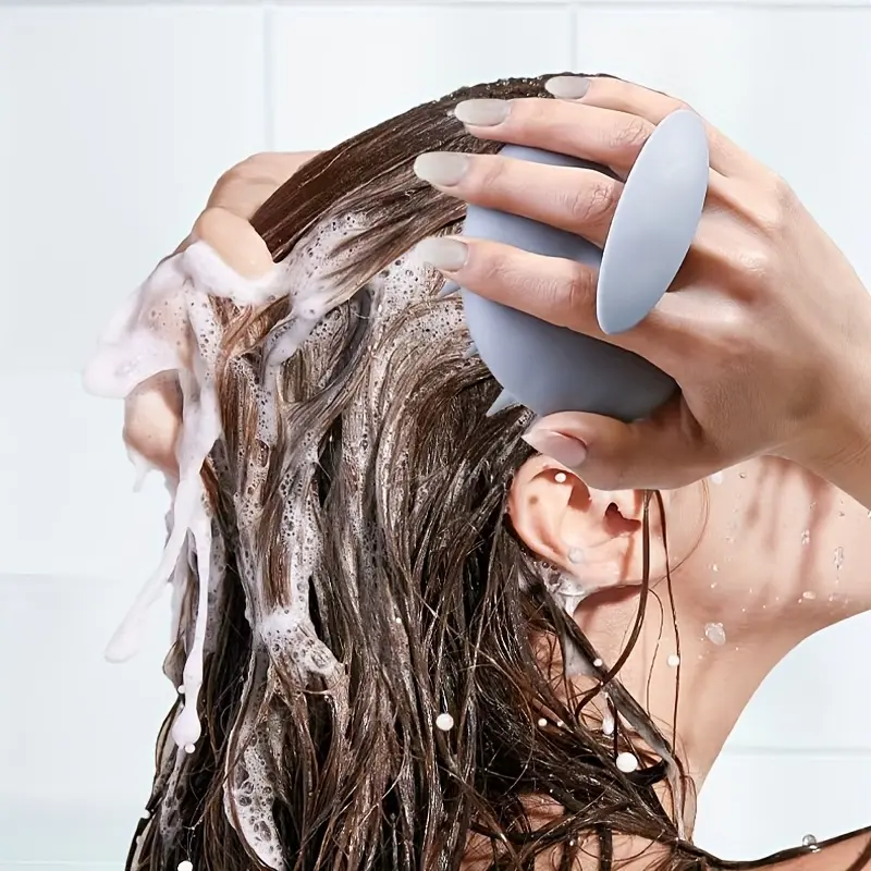 Silicone hair wash, massage, scrub, hair tool, head brush, scalp cleaning brush, anti itch and scalp scratching device