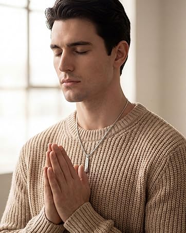 YADOCA 2 Pcs Urn Necklace for Ashes Men Women Keepsakes for Ashes Black Silver Stainless Steel Bar Pendant Necklace Memorial Cremation Jewelry for Lost Love with Engraved Saying