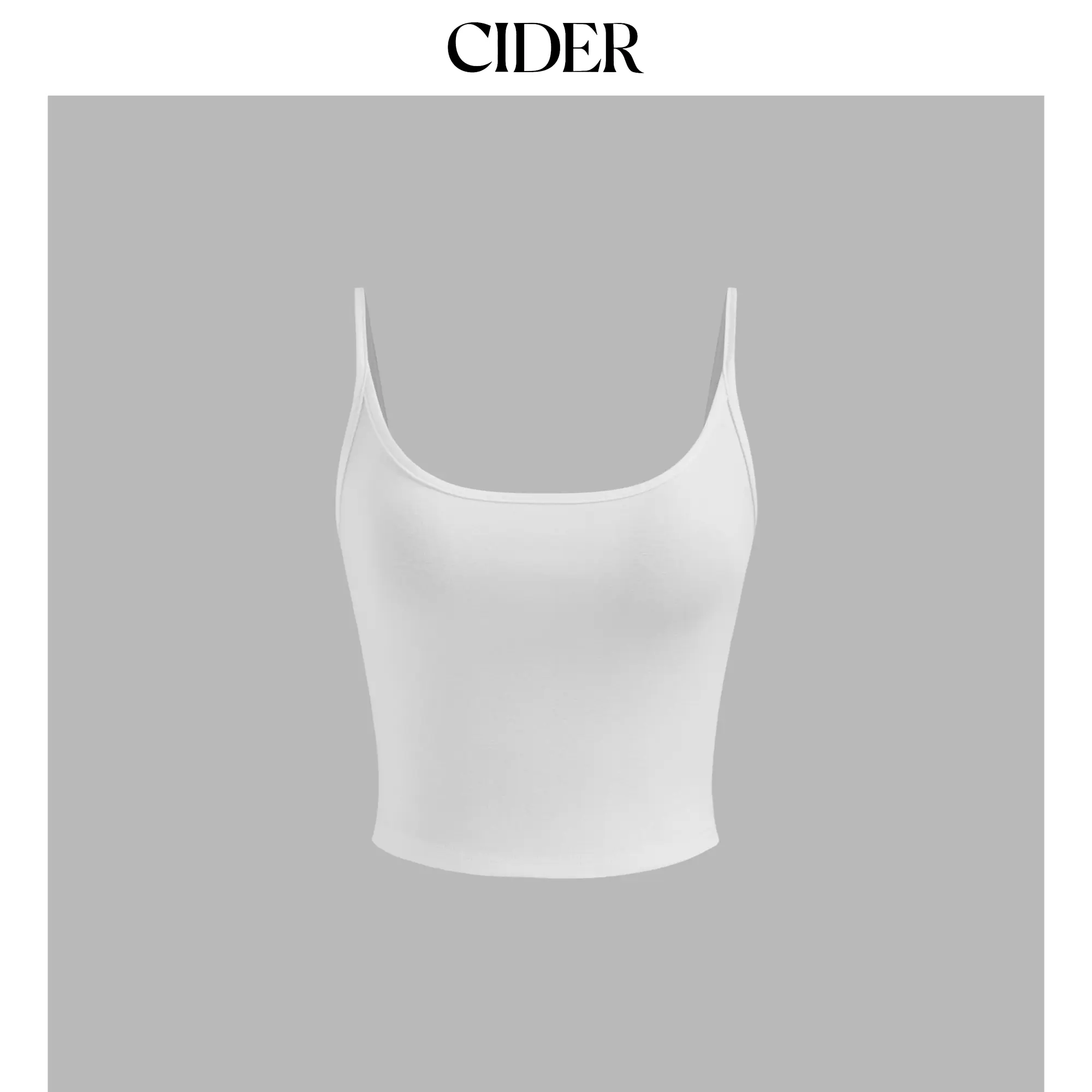 Cider [3 colors, size 2-10] Cotton-blend Scoop Neckline Solid Adjustable Strap Cami Top SummerWins SummerFinds