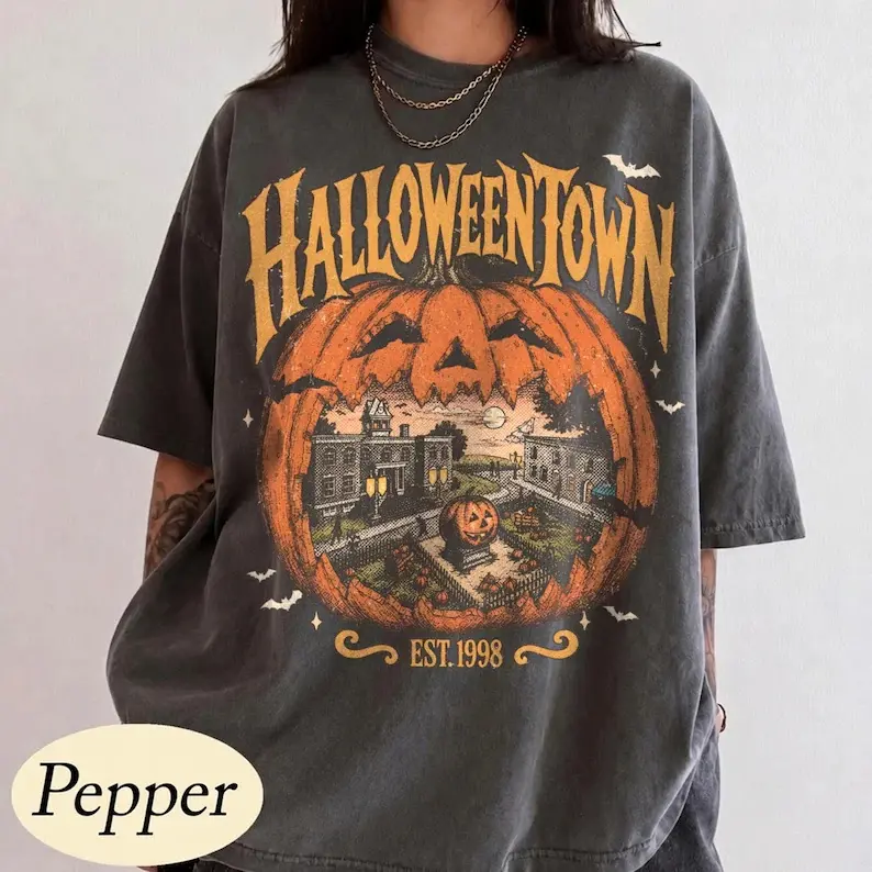 Halloweentown Est 1998 Shirt, Halloweentown University, Retro Halloweentown Shirt, Cute Fall Shirt, Halloween Graphic Tee Ghostface Shirt, Halloween Movie Shirt, No You Hang Up Tee, Horror Movie Fan Gift #   TikTokMadeMeBuyIt #   TikTokShop #   Halloween