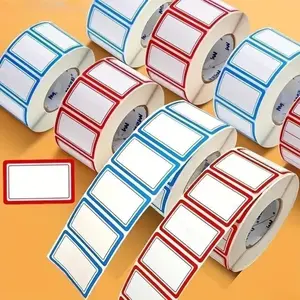 2026 New 1000 Counts Reusable Self Adhesive Label Roll, Waterproof Oil Resistant Blank Sticker Labels, Durable Pantry Organizing Stickers for Kitchen Food Containers, Storage Bottles & Household Classification