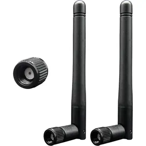 WiFi Antenna PC Bluetooth Antenna, WiFi 6 Dual Band 2.4Ghz 5Ghz 5.8Ghz 3dBi with RP-SMA Male (with No Pin) for Gaming Motherboard, RV Camera, Mini PCIE M.2 Wireless Card, Router -2 Pack