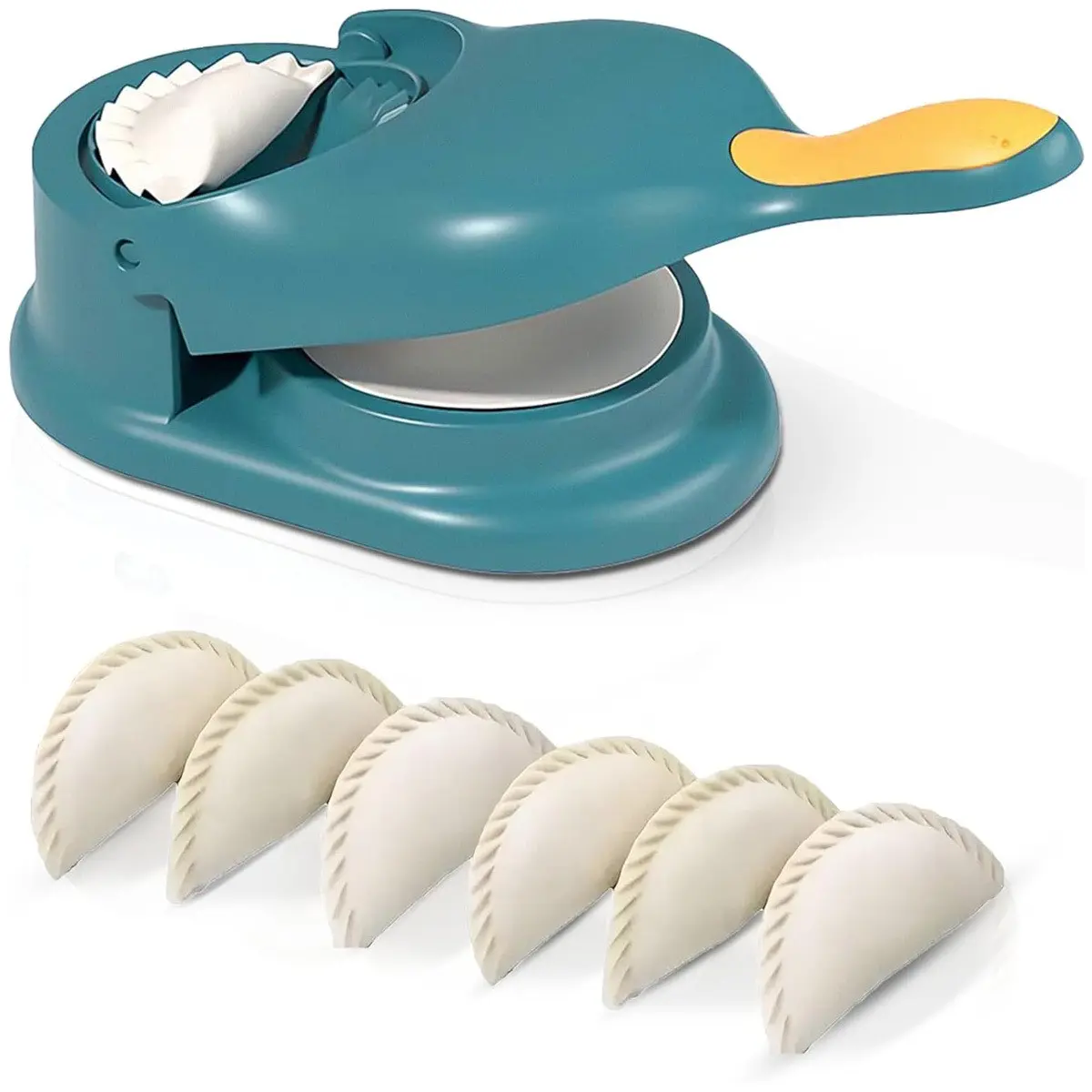 1pc Easy-Turn Dumpling Maker, 2-In-1 Dough Press and Mold, Ergonomic Handle, No Power Needed, Perfect for Making Dumplings, Kitchen Tool