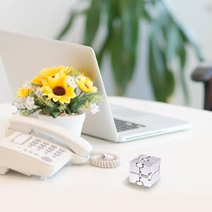 Fidget Finger Toys, ABS Infinity Cube Prime for Stress and Anxiety Relief, Ultra Durable Sensory Gifts for Adults and Kids ideal birthday gift