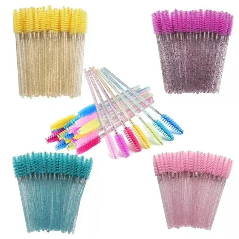Wholesale 100pcs Mascara Disposable Eyelash Brush and Brow Brush, Salon Use, Eyelash Extension Tools, Makeup Essentials