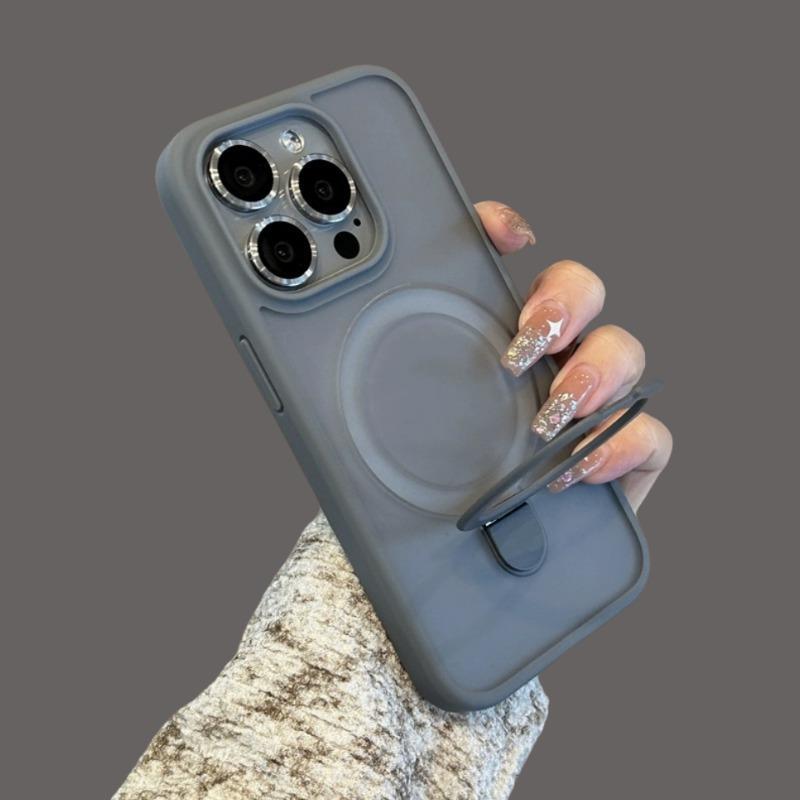 Magnetic Ring Holder Phone Cases for iPhone 17 16 15 14 13 12 11Pro Max Series, Durable Shockproof Protective Covers with Built-in Kickstand, Wireless Charging Compatible Protection Casing for iphone 17 Pro Max