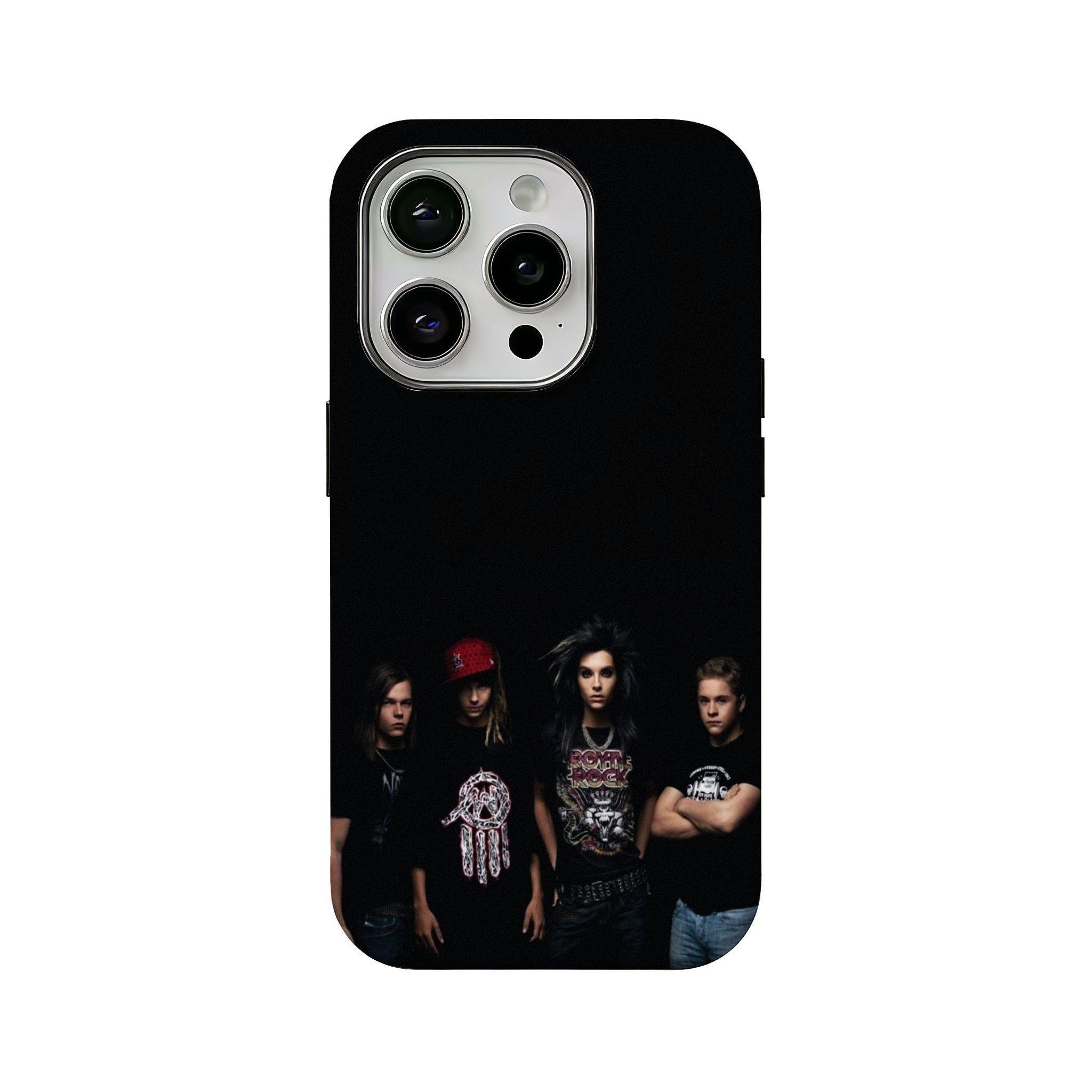 Western Rock-Themed "Real-Person" Style Legendary Band Tom Kaulitz 2-in-1 Film-Integrated Phone Case — Compatible with iPhone 12, 13, 14, 15, 16, 17 Series — Unique & Creative Design