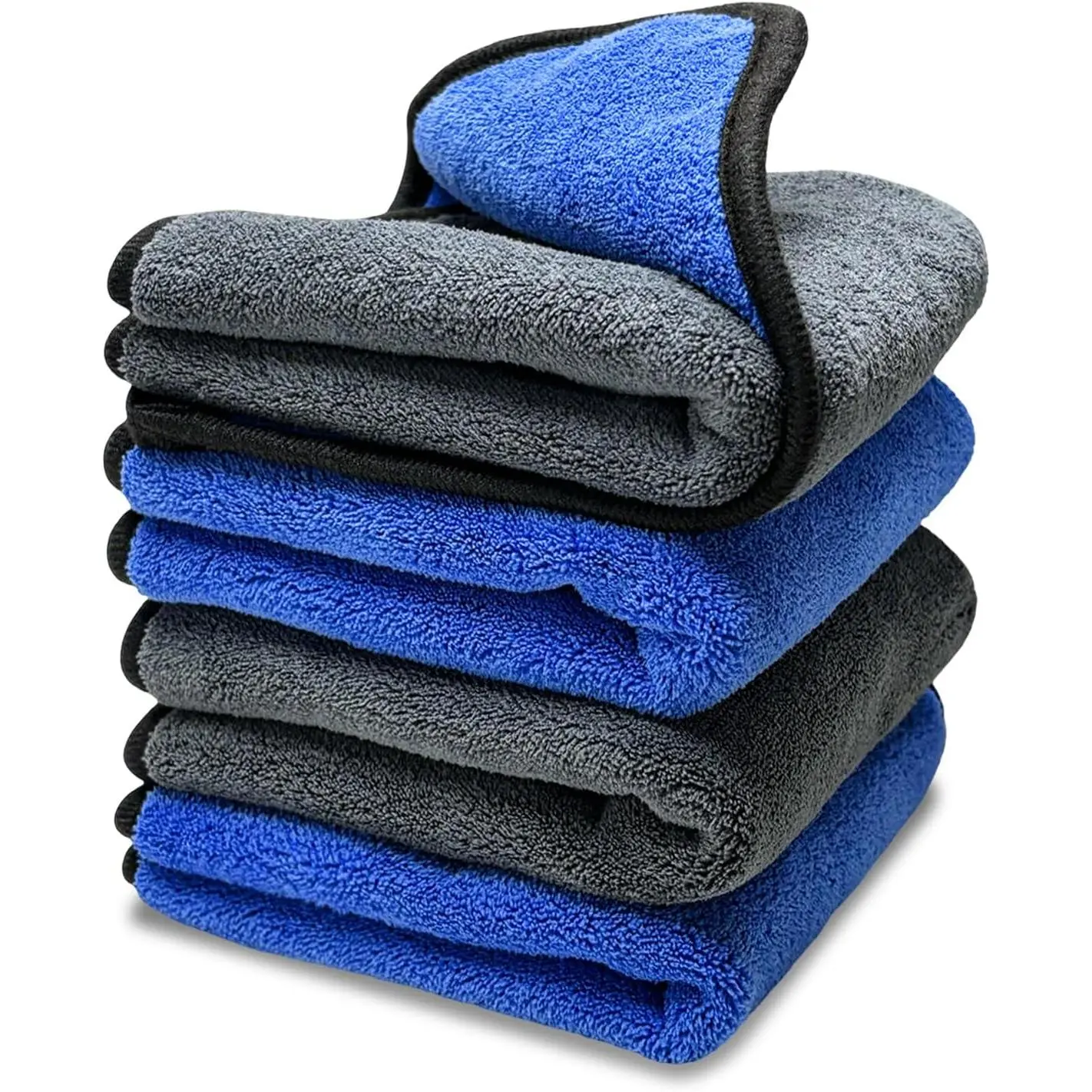 4 count Microfiber Towels for , 12" x 16" 600GSM Cleaning Rags Ultra Absorbent Dusting Cloth, Scratch-Free Drying & Detailing Towel Wash Cloths for  Interior & Exterior