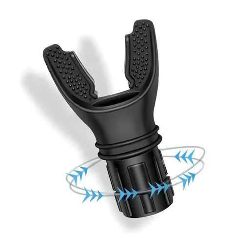 1 Pc Portable Lung Breathing Trainer with Rotary Valve - Home Workout Equipment, Gym Equipment Accessories, Training Aids, Compact Exercise Gear, Adjustable for Varied Fitness Needs, Easy to Clean, Fits Yoga & Running